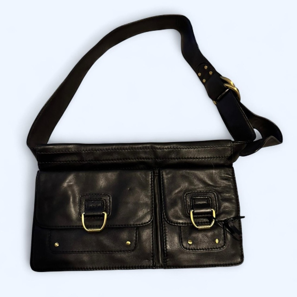 Gobee leather photography hip clutch bag